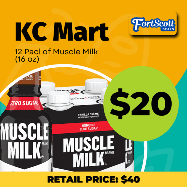 KC Mart - 12 Pack of Muscle Milk (16 oz. Bottles)